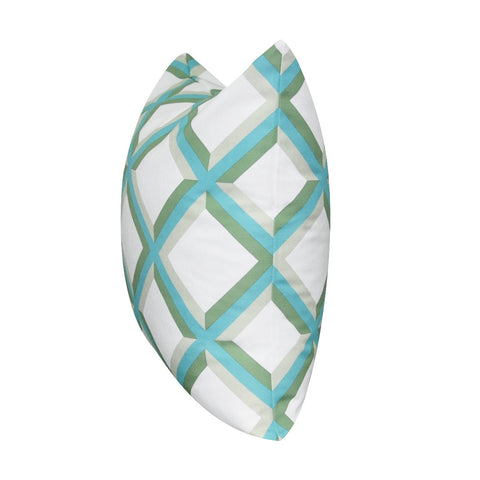 21" x 21" Seafoam Diamond Decorative Pillow P0074A-2121P