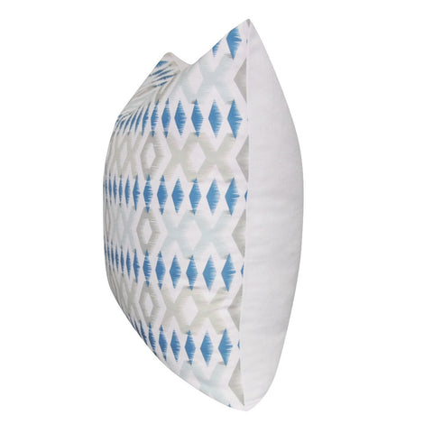 21" x 21" Light Blue Diamond Decorative Pillow P0078-2121P
