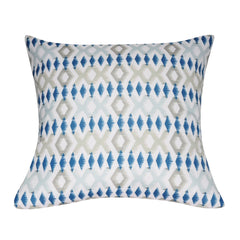 21" x 21" Light Blue Diamond Decorative Pillow P0078-2121P