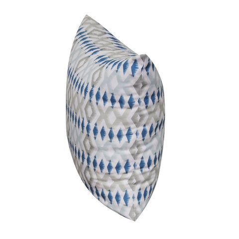 21" x 21" Light Blue Diamond Decorative Pillow P0078A-2121P