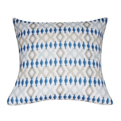 21" x 21" Light Blue Diamond Decorative Pillow P0078A-2121P