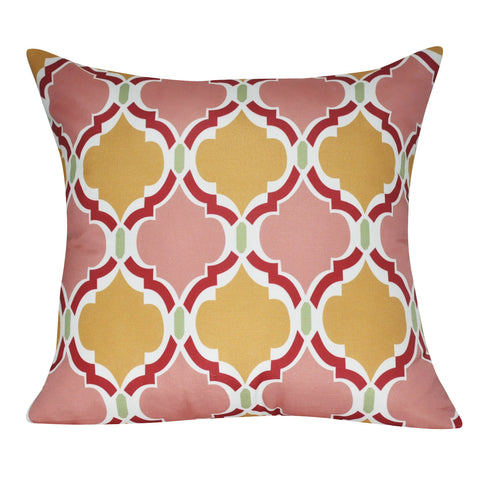 21" x 21" Pink Damask Decorative Pillow P0080-2121P