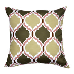 21" x 21" Green Damask Decorative Pillow P0082A-2121P
