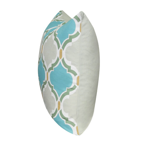 21" x 21" Seafoam Damask Decorative Pillow P0084-2121P