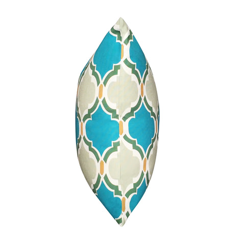 21" x 21" Seafoam Damask Decorative Pillow P0084A-2121P