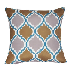 21" x 21" Gray Damask Decorative Pillow P0085A-2121P
