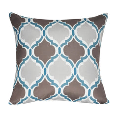 21" x 21" Brown Damask Decorative Pillow P0086-2121P