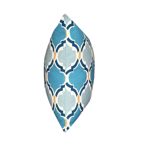 21" x 21" Blue Damask Decorative Pillow P0087A-2121P