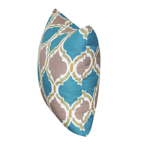 21" x 21" Taupe Damask Decorative Pillow P0089A-2121P