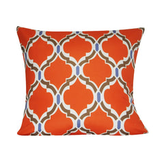 21" x 21" Orange Damask Decorative Pillow P0090A-2121P