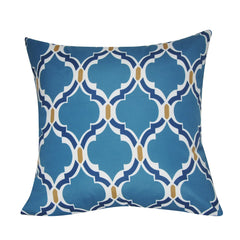 21" x 21" Dark Blue Damask Decorative Pillow P0091-2121P