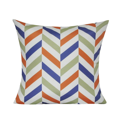 21" x 21" Orange Chevron Decorative Pillow P0092A-2121P