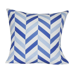 21" x 21" Blue Chevron Decorative Pillow P0093A-2121P