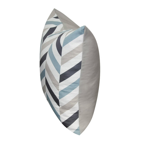21" x 21" Taupe Chevron Decorative Pillow P0095-2121P