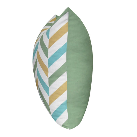 21" x 21" Dark Green Chevron Decorative Pillow P0096-2121P