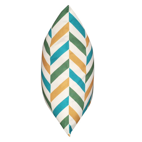 21" x 21" Dark Green Chevron Decorative Pillow P0096A-2121P