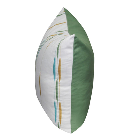 21" x 21" Dark Green Stripe Decorative Pillow P0098-2121P