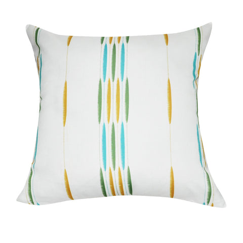 21" x 21" Dark Green Stripe Decorative Pillow P0098-2121P