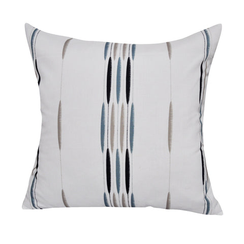 21" x 21" Taupe Stripe Decorative Pillow P0100A-2121P
