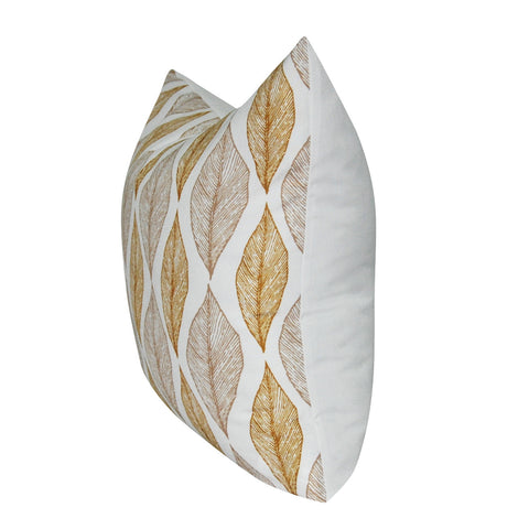 21" x 21" Gold Leaf Decorative Pillow P0102-2121P