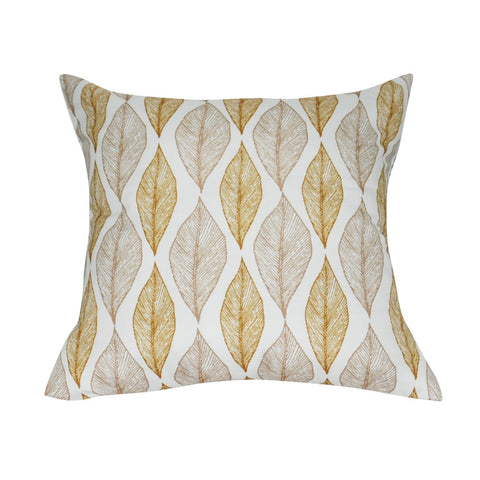 21" x 21" Gold Leaf Decorative Pillow P0102A-2121P