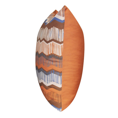 21" x 21" Orange Chevron Decorative Pillow P0109-2121P