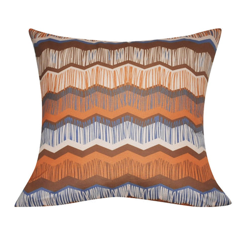 21" x 21" Orange Chevron Decorative Pillow P0109A-2121P