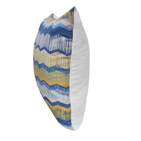 21" x 21" Blue Chevron Decorative Pillow P0110-2121P