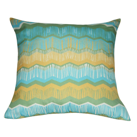 21" x 21" Seafoam Chevron Decorative Pillow P0113-2121P