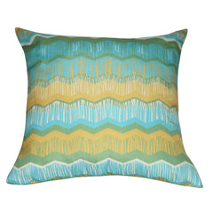 21" x 21" Seafoam Chevron Decorative Pillow P0113-2121P