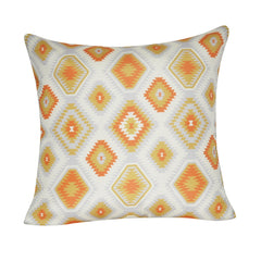 21" x 21" Orange Diamond Decorative Pillow P0114-2121P