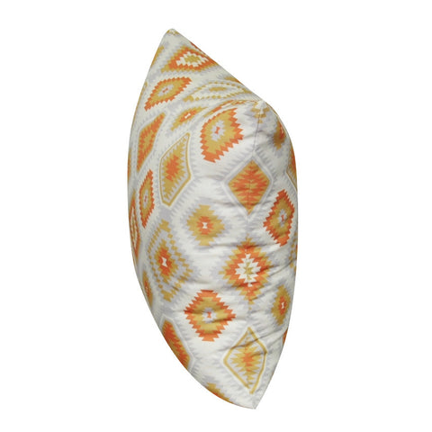 21" x 21" Orange Diamond Decorative Pillow P0114A-2121P