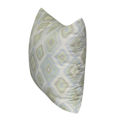 21" x 21" Light Blue Diamond Decorative Pillow P0115A-2121P