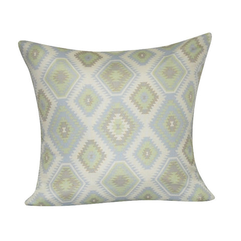 21" x 21" Light Blue Diamond Decorative Pillow P0115A-2121P