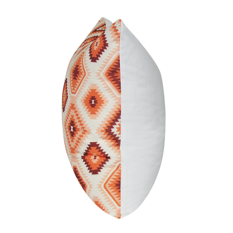 21" x 21" Orange Diamond Decorative Pillow P0117-2121P