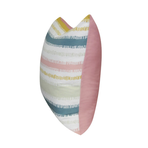 21" x 21" Pink Stripe Decorative Pillow P0118-2121P
