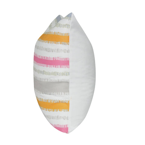 21" x 21" Orange Stripe Decorative Pillow P0120-2121P
