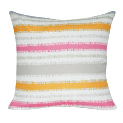 21" x 21" Orange Stripe Decorative Pillow P0120-2121P