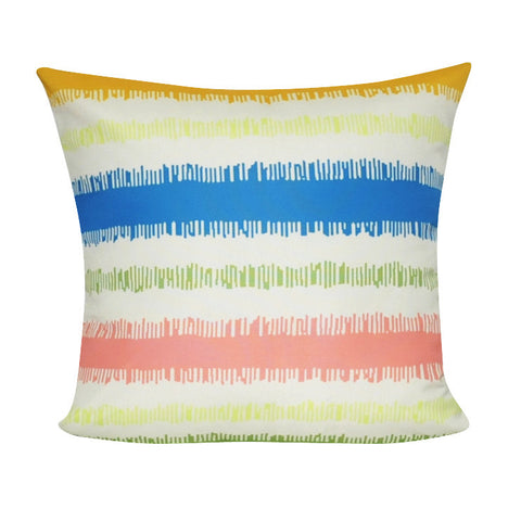 21" x 21" Multi Stripe Decorative Pillow P0121-2121P