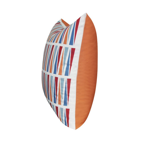 21" x 21" Red Geometric Decorative Pillow P0122-2121P