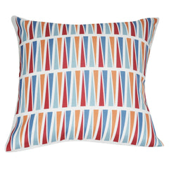 21" x 21" Red Geometric Decorative Pillow P0122A-2121P