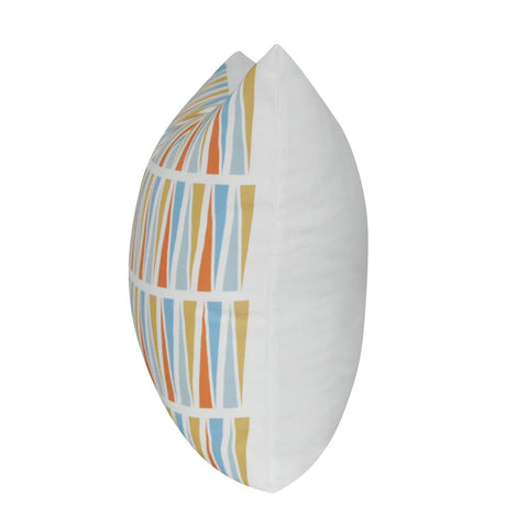 21" x 21" Orange Geometric Decorative Pillow P0123-2121P