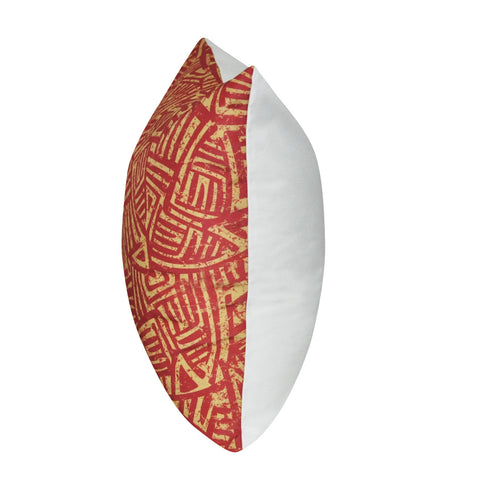 21" x 21" Red Aztec Decorative Pillow P0126-2121P