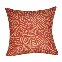 21" x 21" Red Aztec Decorative Pillow P0126-2121P