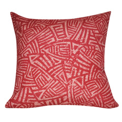 21" x 21" Red Aztec Decorative Pillow P0128-2121P