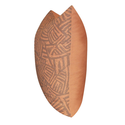 21" x 21" Orange Aztec Decorative Pillow P0131-2121P
