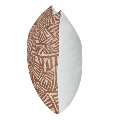 21" x 21" Brown Aztec Decorative Pillow P0132-2121P