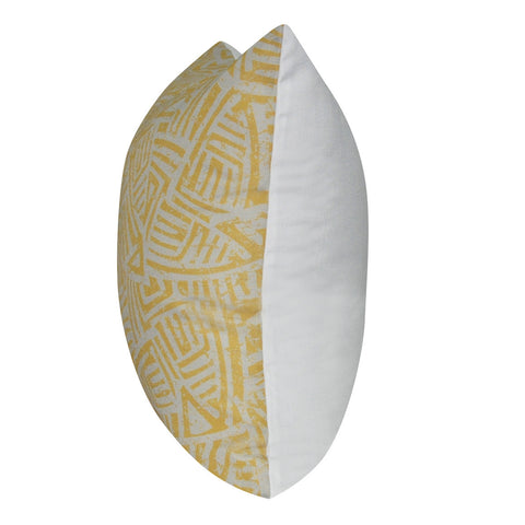 21" x 21" Yellow Aztec Decorative Pillow P0134-2121P