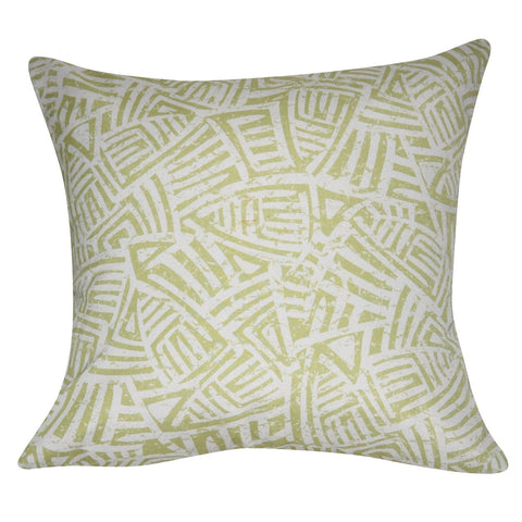 21" x 21" Green Aztec Decorative Pillow P0135A-2121P