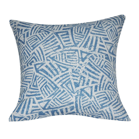 21" x 21" Blue Aztec Decorative Pillow P0136-2121P